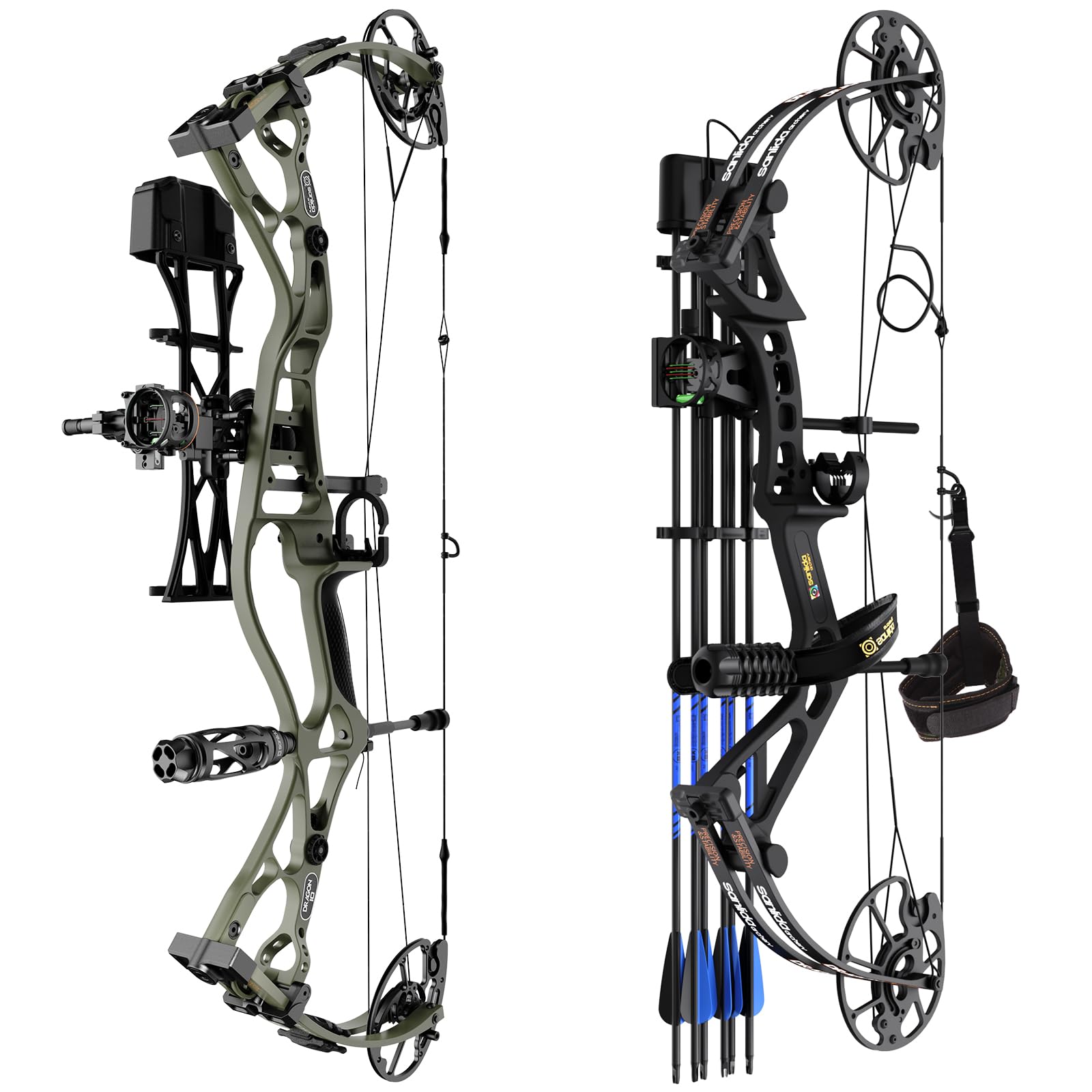 Sanlida Dragon 10 Compound Bow Package 30"-32" Draw Length 60-70# Draw Weight Hunting Kit